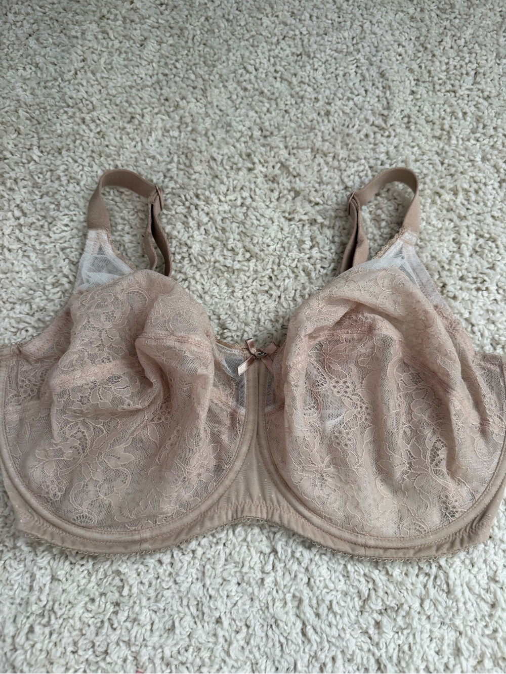 Wacoal Lace Unlined Full-Cup Bra in Light Nude 38G